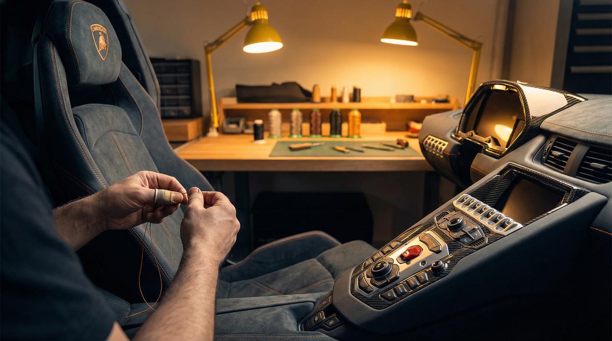 大奶汽车改装视频-豪华内饰手工定制